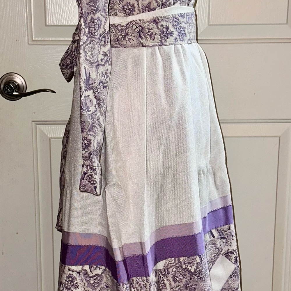Vintage 1970’s Elegant Purple Floral Women's skirt - Picture 6 of 15